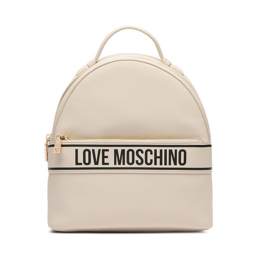 Moschino white outlet backpack